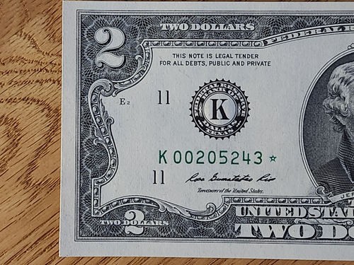 2009 $2 "STAR NOTE" DALLAS DISTRICT UNC/GEM K00205243* 512K RUN 2 OF 3 CONS SER - Picture 3 of 5