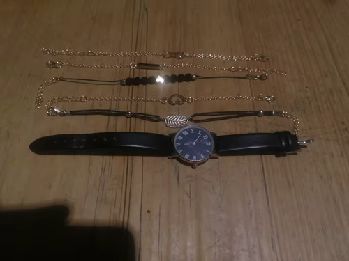 6-teiliges Set Uhr für Frauen Luxus Leder Analog Damen Quarz Armbanduhr - Bild 18 von 30