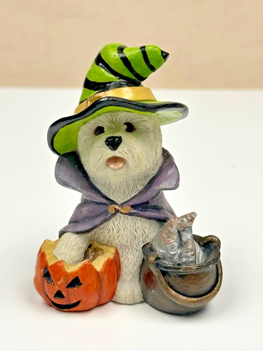 Westie Halloween Hexe Figur von Peakdale Collectables - Made in England - Bild 4 von 7