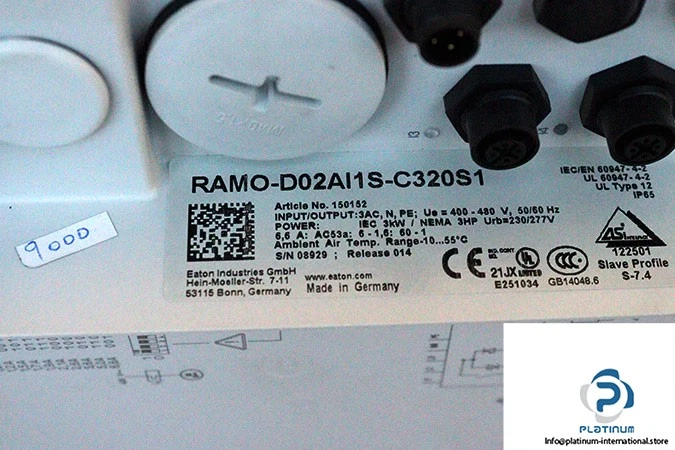 EATON RAMO-D02AI1S-C320S1 DOL STARTER_Eaton_150152_400-480 VAC_Long Service life - Image 3 of 4