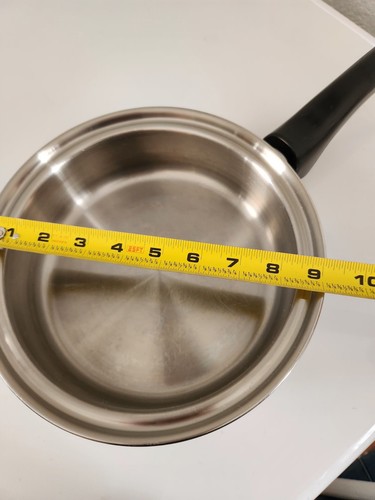 SALADMASTER System 7, 9" Skillet TP304-316 Surgical Stainless Steel No Lid - Picture 8 of 8