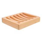  Einfache hölzerne Seifenschachtel Kreative Buche Seifenhalter