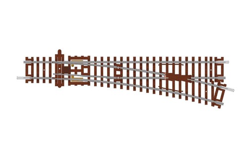 Hornby TT8009 Spur TT rechte Weiche, 166 mm, 15° zusätzliche Gleisteile für Mode