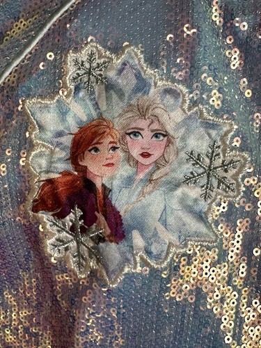 Disney Store Frozen Elsa & Anna College Jacke Mädchen Größe 7/8 - Bild 4 von 7