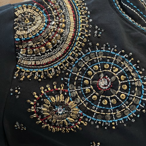 Chico’s Zynergy Sweatshirt Sz 3 XL Embroidered Bedazzled - Picture 5 of 5