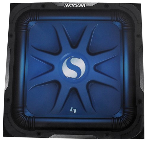 2) Kicker 11L712GLW 12" White Grilles w/LEDs For SoloBaric 11S12L7 Subwoofers - Picture 8 of 10