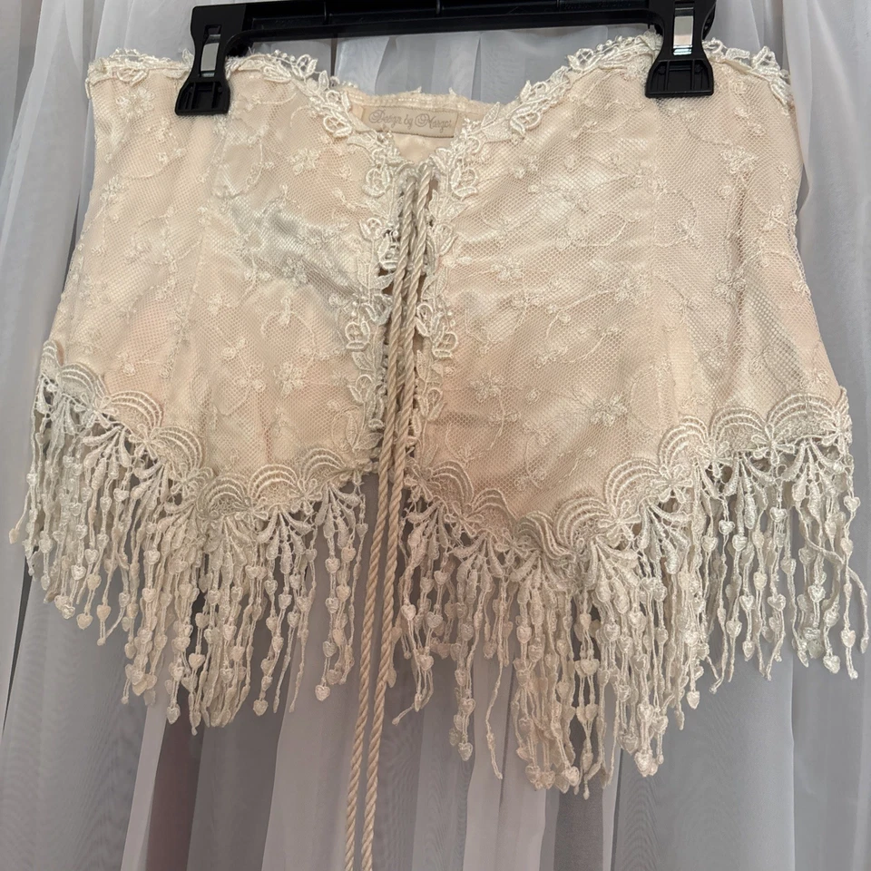 Corsé Vintage Hecho a Mano Diseño Por Margot-Huesado en Rosa Estilo Victoriano S Raro Foto 3 de 4