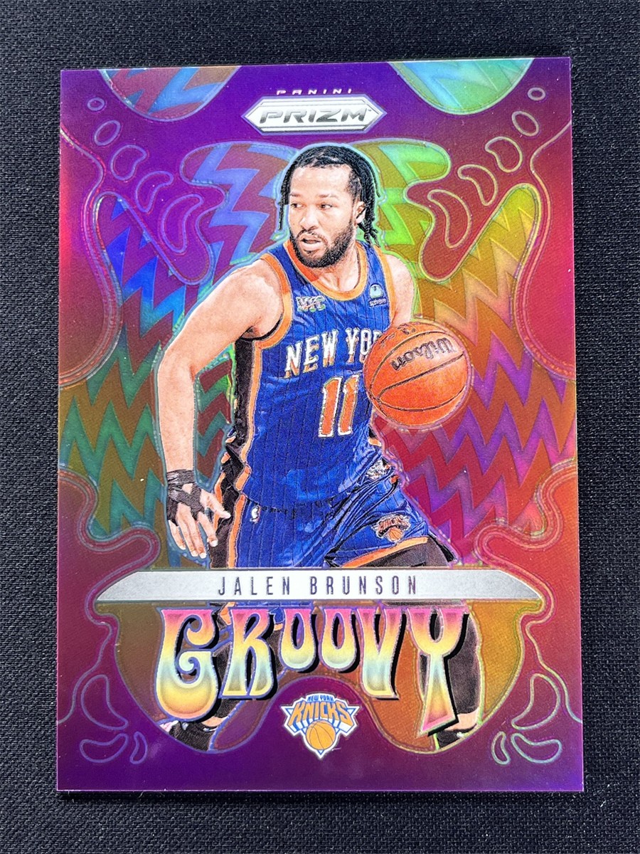2024-25 Panini Prizm Jalen Brunson #25 Groovy Prizm Knicks Case Hit SSP