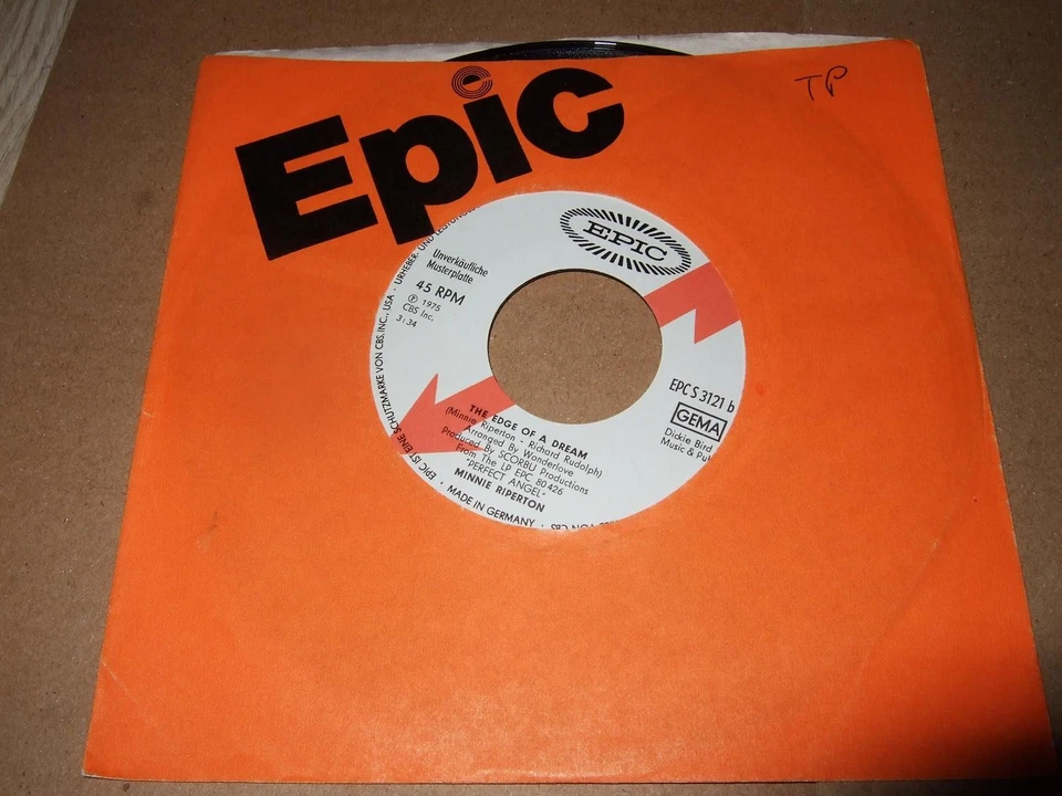 MINNIE RIPERTON : LOVIN YOU PROMO ONLY 7" 1975 EPIC 3121 GERMANY - Bild 2 von 2