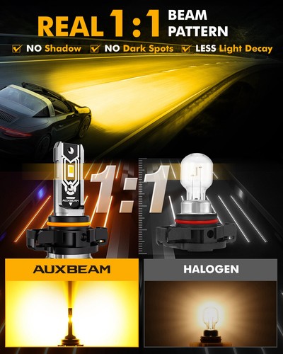 Yellow 5202 LED Fog Light For Chevy Silverado 1500 2500HD 3500HD 2022 2023-2025 - Picture 3 of 12