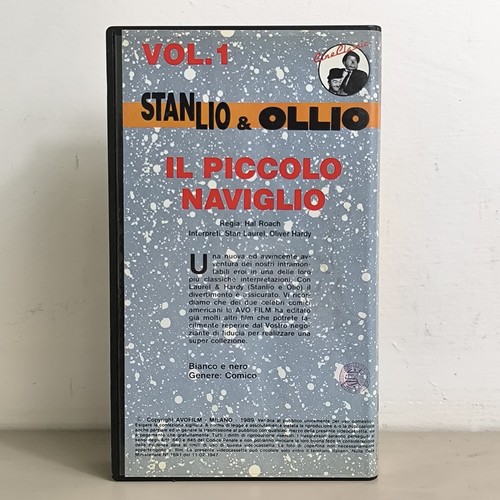 VHS Laurel & Hardy (Stanlio & Ollio) Vol.1 • Il Piccolo Naviglio • AVO FILM '89 - Foto 3 di 4