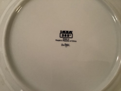 Ikea 365+ Susan Pryke White 10.5" Dinner Plate - Bild 2 von 3
