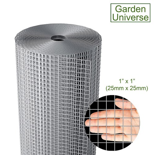 Welded Wire Mesh Galvanised Garden Universe Wire 9 Sizes Fence Chicken Rabbit - Picture 65 of 122
