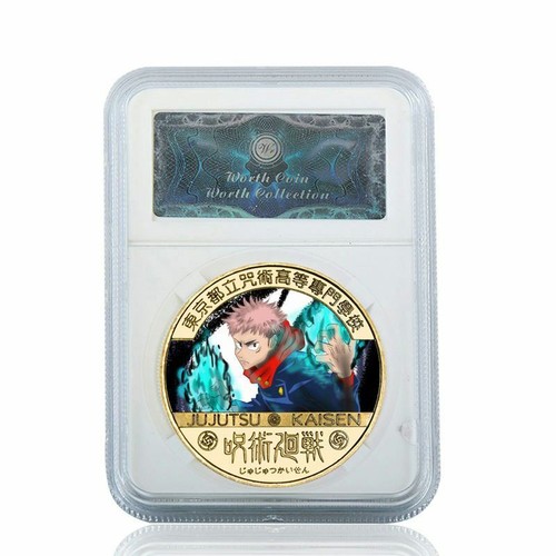 Moneta Commemorativa Anime Jujutsu Kaisen Cosplay Metallo Collezione Regalo - Foto 18 di 35