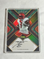2023 Wild Card Auto Mania Rainbow Teal Tiyon Evans Auto /5 Panthers
