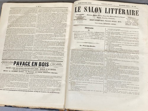 104 Bound Issues FRENCH Periodical "LE SALON LITTERAIRE" 1841/1842 Four Volumes - Imagen 11 de 11