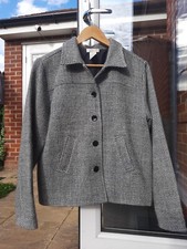 Vintage Women's Woolen Blend Jacket Size S (10 Uk) Tweed Style