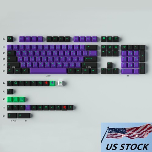 GMK Copy EVA-01 Mecha-01 Llavero Perfil de cereza PBT Set para Cherry MX - Imagen 5 de 13