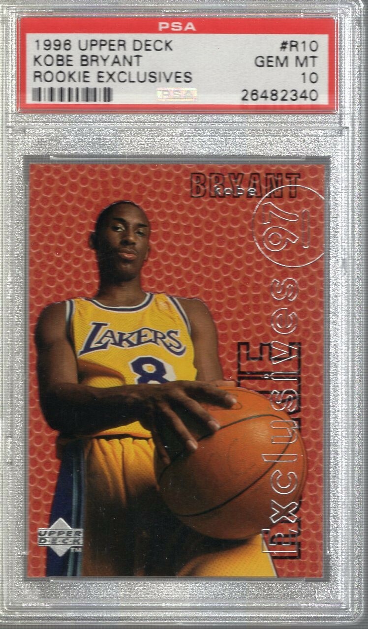 1996/97 Upper Deck Rookie Exclusives Kobe Bryant Rc R10