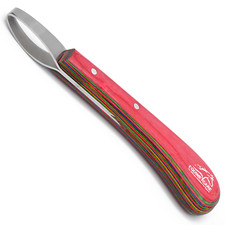 Farrier Hoof Loop Oval Knife - Sharp J2 Steel Blades with Sheet Handle