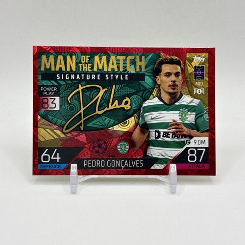 2022 Topps Match Attax UEFA - Man of the Match Signature Style Pedro Goncalves - Bild 1 von 4