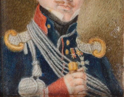 "Spanish cavalry officer Joaquin Polo de Bernabé", fine miniature, ca. 1820 - Picture 4 of 7