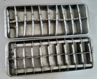 Vintage 2 Aluminum Ice Cube Trays With Insert for Cubes Great Vintage Condition