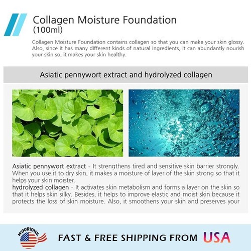 [ENOUGH] Collagen Moisture Foundation SPF 15 100ml #23 (K-Beauty) - US SELLER - Picture 3 of 4