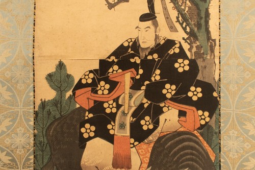 Ukiyoe Japanese hanging scroll Tenmangu on a bull Hiroshige Utagawa (K00546) - Picture 7 of 13