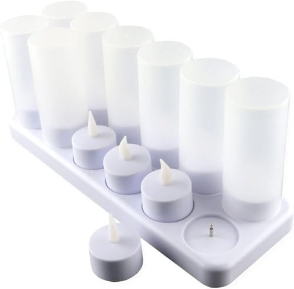 12 Candele LED Decorazione Natalizia, Candele Realistiche Senza Fiamma | 48-60 o