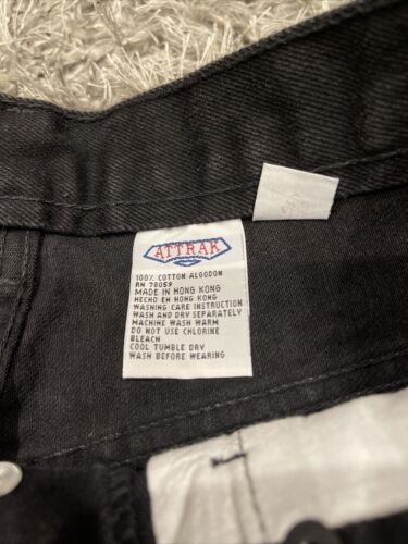 Vintage 90s Nike Denim Jeans Button Fly Pants Bootleg NWT Attrak 30x30 FREE SHIP - Picture 3 of 7