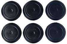 (Pack of 10) 1" - (1.00 inch) Black Rubber Plugs || for Flush Mount Body and She