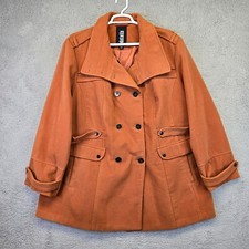 Details Intl Peacoat Women’s Plus Size 4xl Brown Mid Length Classic Mocha