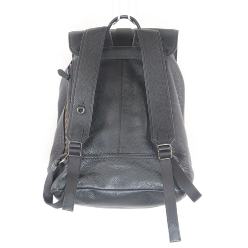 Coach Bleecker Leather Backpack Rucksack 29523 Black Mens Travel Bag Used - Picture 2 of 9