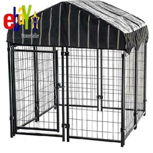 Lucky Dog Pet Resort Kennel with Cover (4'W x 4'L x 52 H ...