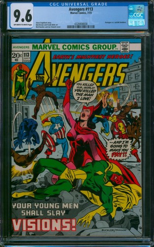 Avengers #113 ⭐ CGC 9.6 ⭐ vs. Suicide Bombers! Scarlet Witch Marvel Comic 1973 - Picture 1 of 2