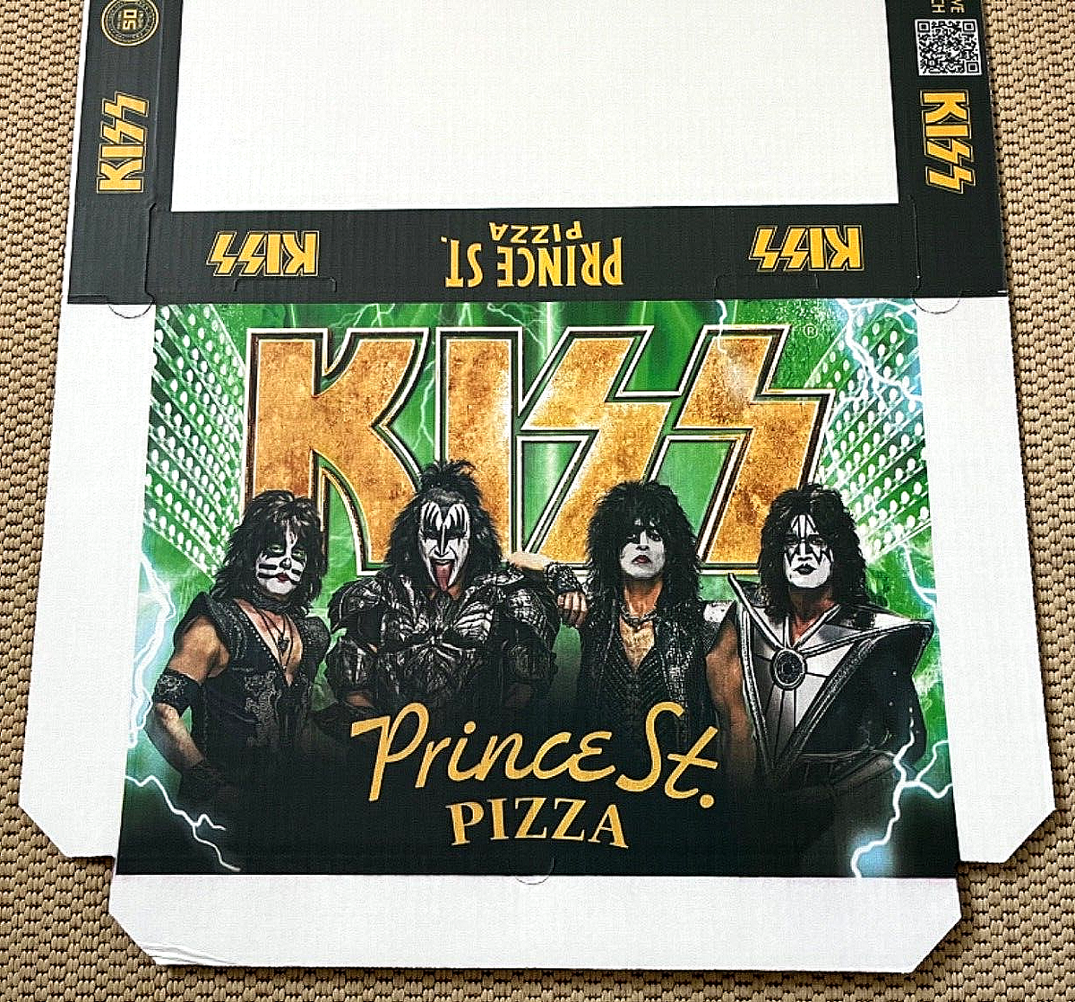 KISS Prince Street Pizza box MSG Final Shows UNUSED