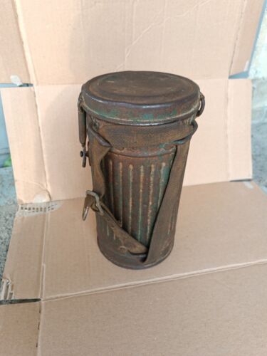 ORIGINAL WW2 WWII ALEMÁN MÁSCARA CORTA GAS BOTE WEHRMACHT 8 - Imagen 2 de 15