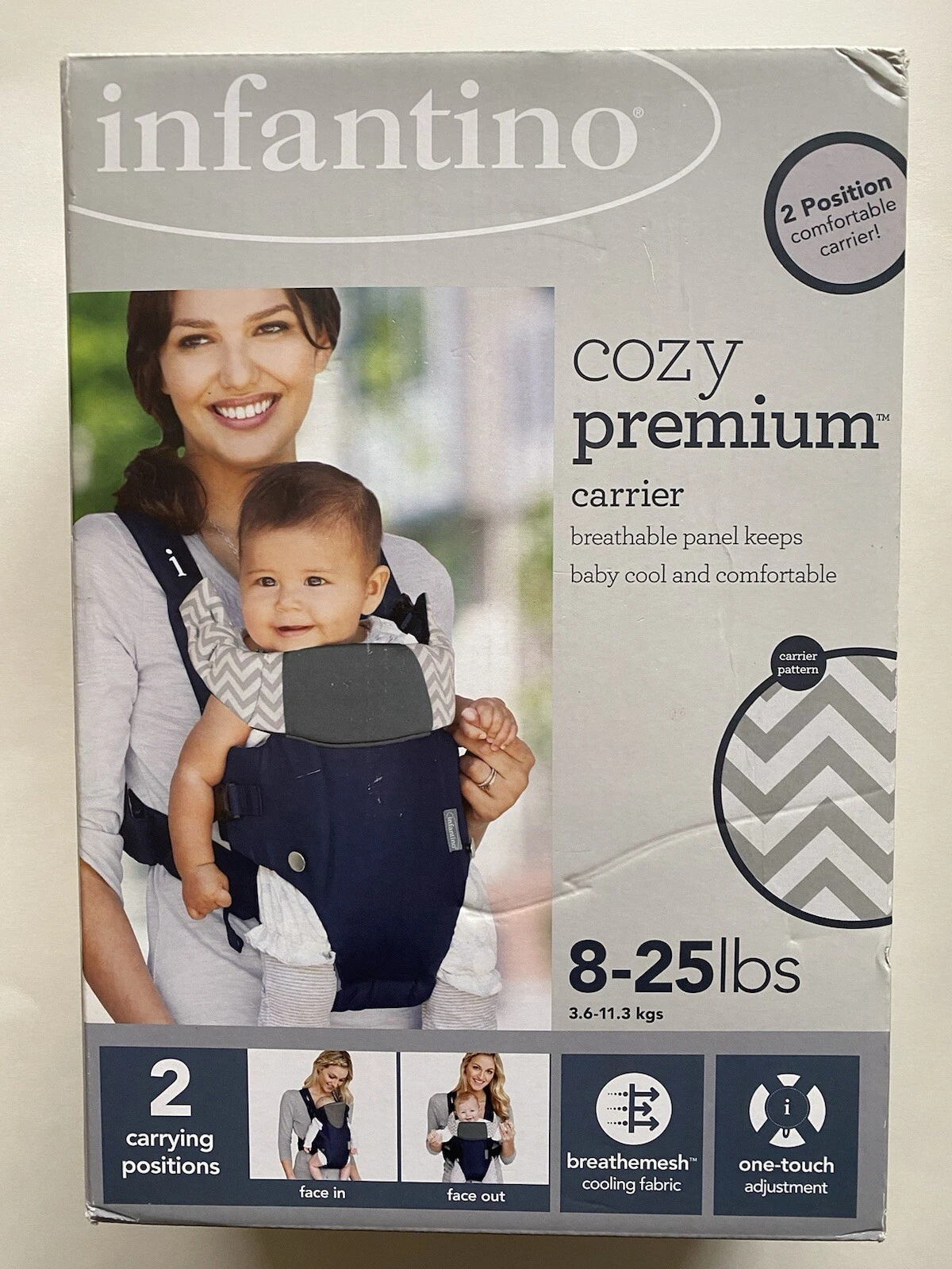 Infantino Cozy Premium Baby Carrier: Size 8 - 25 Pounds