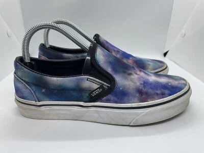 Vans Classic Slip On Space Galaxy Print Canvas Skate Shoes Women Size 7.5 Mens 6