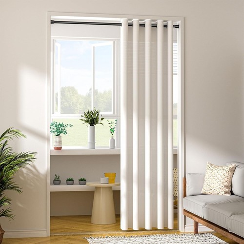 Black Tension Shower Curtain Rod Stainless Steel 45-77in Adjustable Non Slip - Picture 9 of 11
