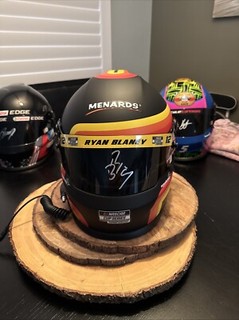 Ryan Blaney Signed NASCAR Championship Retro Full Size Replica Helmet
