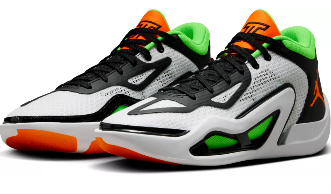 NEW Jordan Tatum 1 Men's Size 10 White/Total Orange-Black DZ3324