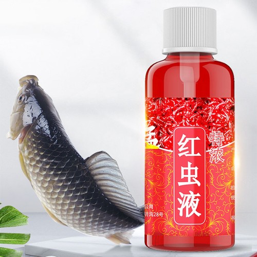 60ml Red Worm Liquid Bait Fish Scent Additive Strong Fishing Lure - Picture 2 of 9