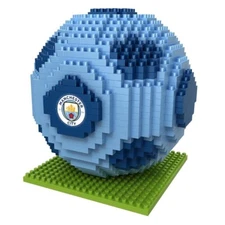 Manchester City BRXLZ 3D Club Crest Soccer Ball Construction Kit 687 Pieces