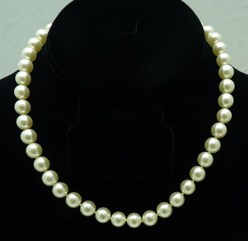 Perlas De Mallorca #1021 8mm/20" Mallorca Pearl Necklace w/Tag Spain New - Picture 2 of 9