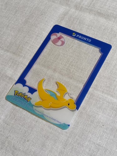 Dragonite Pokemon Pronto Promo Clear Plastic Thank You Card B3541 - Picture 5 of 10