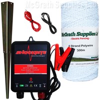 Electric Fence Energiser Srb06 12v Fencer Energizer 500m White Polywire Electric Fence Energiser Srb06 12v Fencer Energizer 500m White Polywire