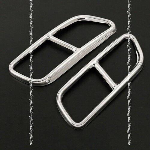 2pcs para Volvo S60 2019-2021 Car Tail Throat Decor Frame Cover Escape Pipe Trim - Imagen 5 de 7