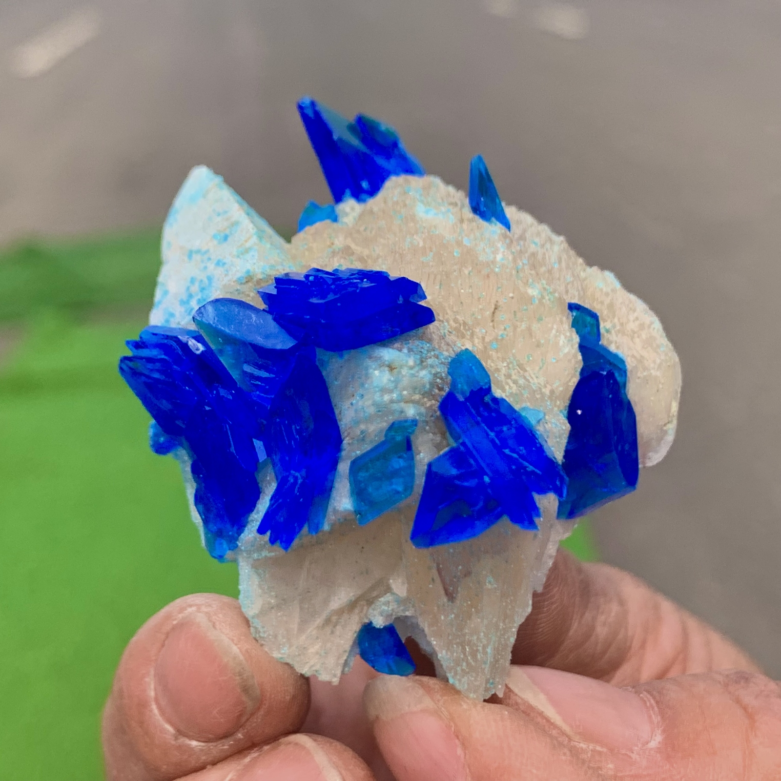 Stunning 59G Blue Potassium Alum Crystal Cluster Newly Discovered